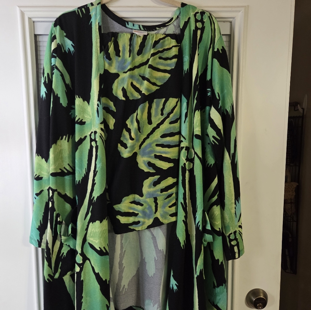 Cardigan, leggings